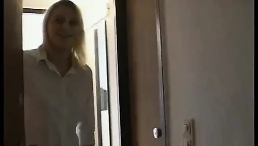 Nice POV blowjob scene with euro MILF