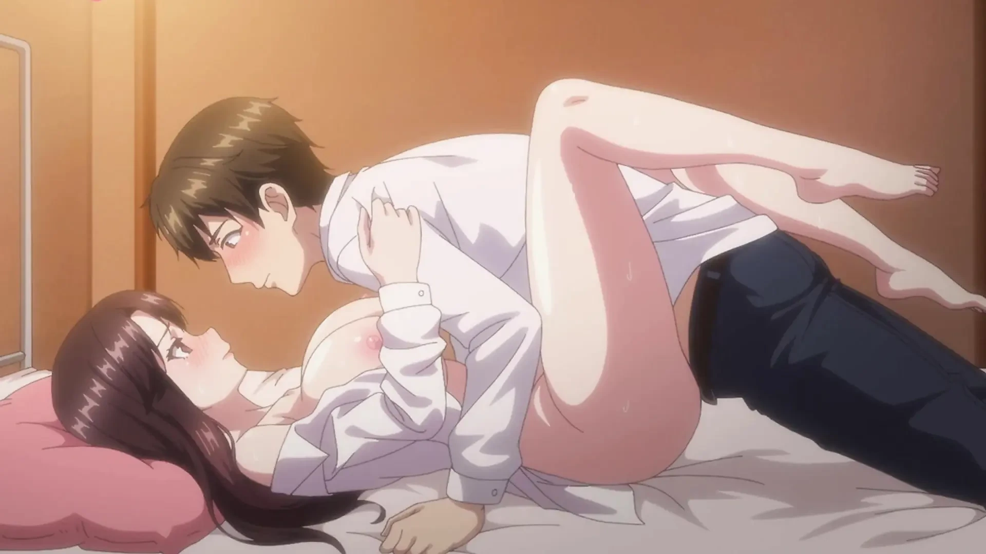 Pussy Licking and Huge Creampie for Hairy Pussy (Hentai Anime)