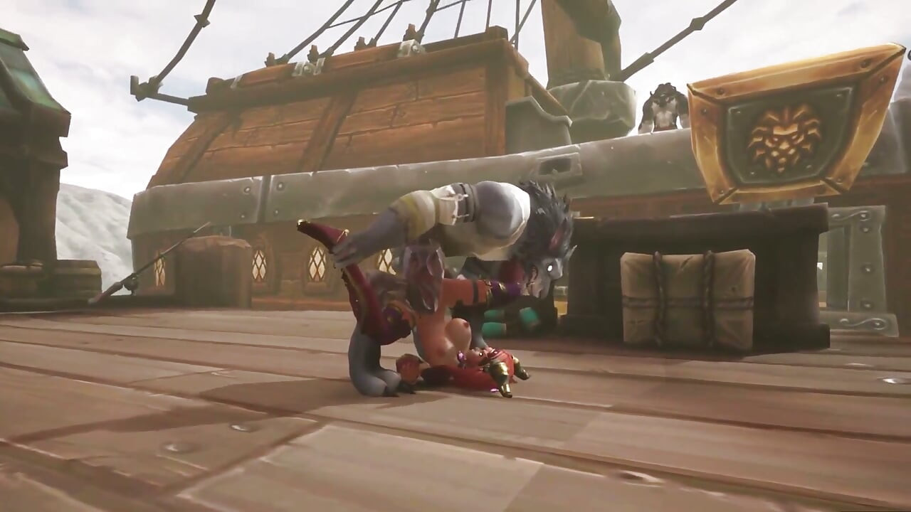 Kızıl saçlı elf ve kurt adamla limanda bir gün: warcraft parodisi