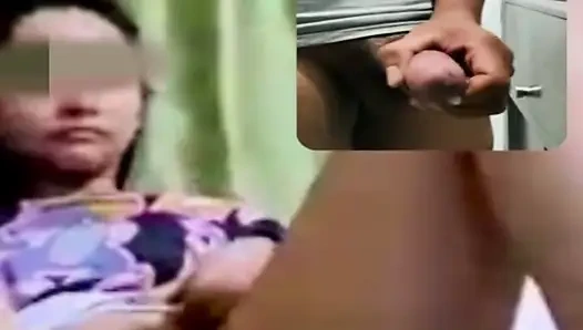 Görüntülü görüşme : Asyalı kız amcık