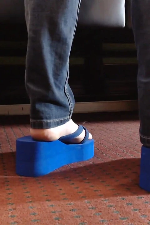Platform köpük flipflops