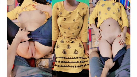 Hintli yerel köylü kız net Hintçe seste sıkı amcık sikişi, Hintli köylü kız edepsizce konuşuyor