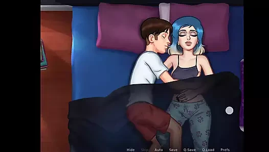 Yaz mevsimi efsanesi - eve ile sert seks sahnesi - duşta seks - animasyonlu porno oyunu