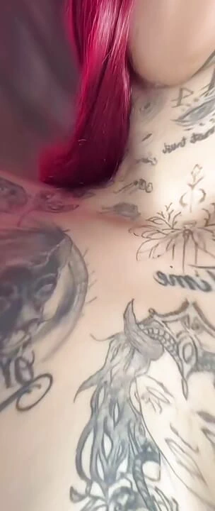 Redhead shows her tits to her stepfather