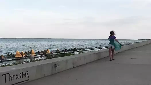 Embankment of Volga-river Khvalynsk-city