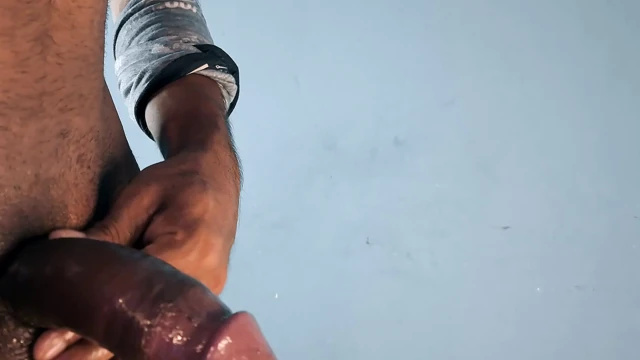 Hot Masculer Hairy Boy Masturbating Huge Wet Cock and Making Cum