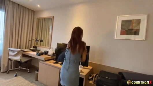 JohnTronX - Fit Thai babe sucks my dong passionately