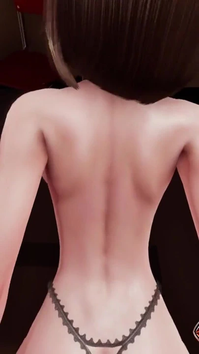 Koreli kız sana 3 boyutlu hentai içinde - seksi iç çamaşırını domaltarak poz veriyor, elleri bağlı duruyor, anal kazık sürücüsü dölleme | Klip 1