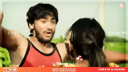 Açık havada sıcak öpüşme