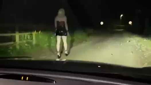 sissy molly gider dışarı içinde kamu