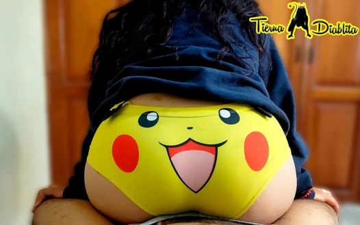 I Rubbed My Roommate's Cock with My Cute Panties to Make Him Horny