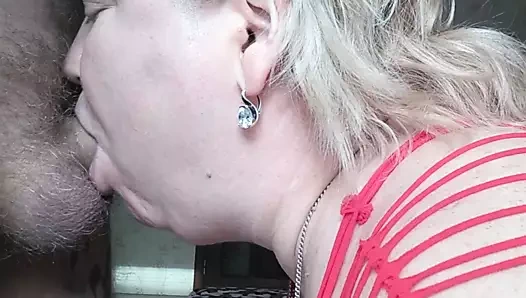 Kayınvalidesinin diline boşalmak #5