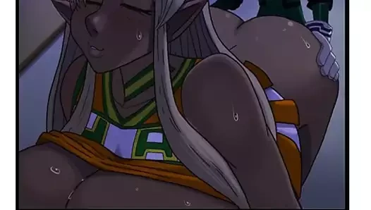 Uzun boylu canavar kız tionishia kısa kahraman deku ile sikişiyor