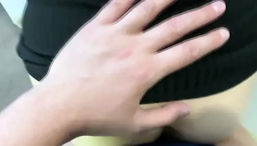 I met a neighbor on a public balcony and let him fuck me