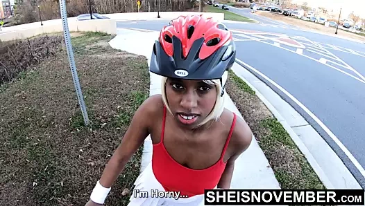 4k beklenmedik macera bisikletimi sürerken kamu çıplaklığı