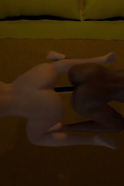Irklararası lezbiyen çift dildo