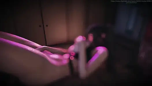 B035 küçülen adam Asyalı güzelin amcığı tarafından yutuyor