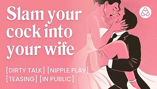 Gelin düğün töreni sırasında kocasının yarağı için yalvarıyor. Kocasının derin bitirişi. Yeni karımı sert sikiyorum