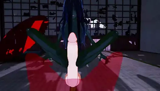 pov tüyler ürpertici perili kız seviyor veren footjobs