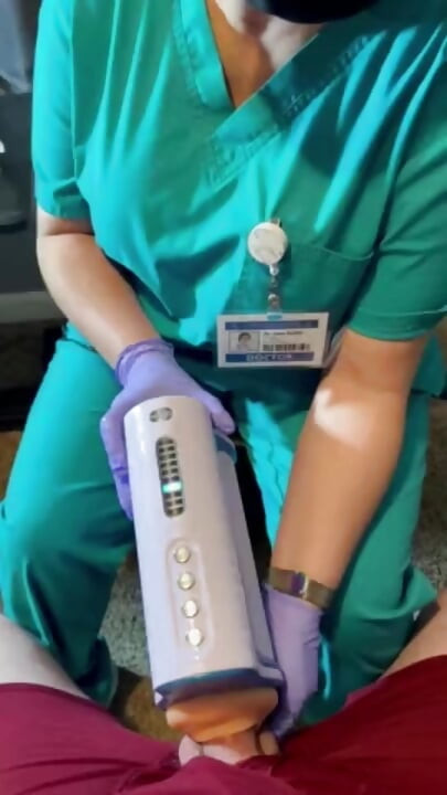 Sperm bank nurse recognized me and offered to help with machine