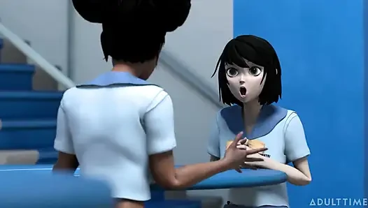 Hentai seks koleji bölüm 8 - büyük memeli arkadaşlar hentai seks üniversitesinde makaslama yapıyor