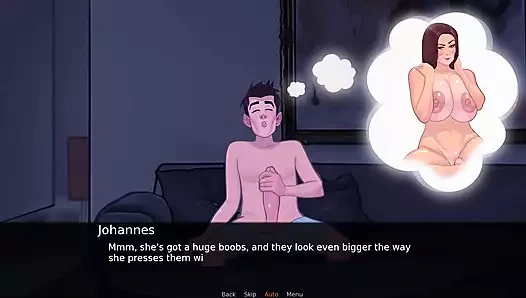 Şehvet mirası #2 - Ava zaman geçirdikten sonra kendisiyle oynadı... Sha Johannes'e sakso çekti... Nicole, Johannes ile oynamış.