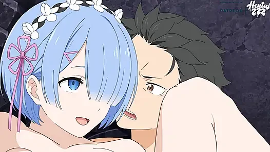 Rem sansürsüz rezero hentai tarafından amının içine boşalıyor