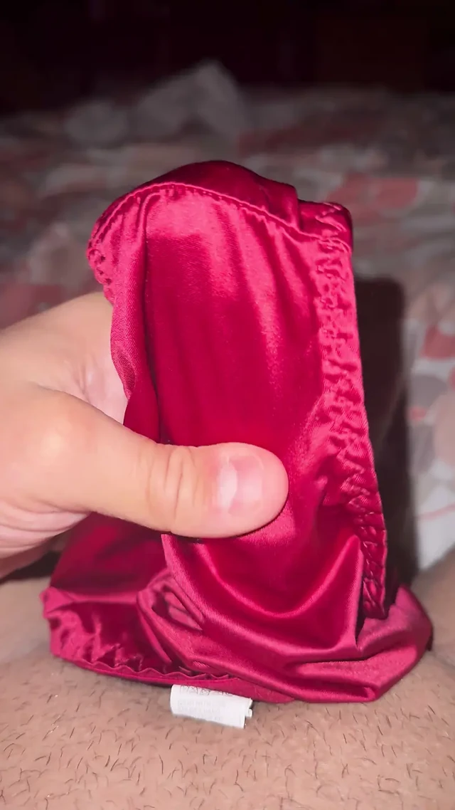 Juicey silky red panties