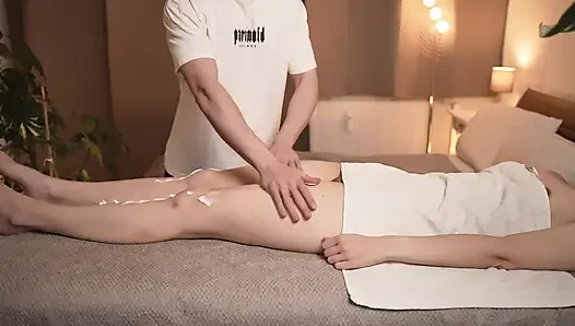 Sensual Massage Makes Her Cum Before Rough Sex