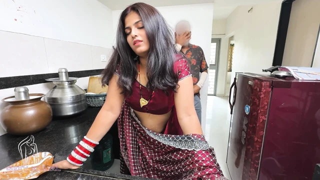 Soft || The newlywed bride was making pudding in the kitchen while her husband's brother-in-law secretly started fucking her.