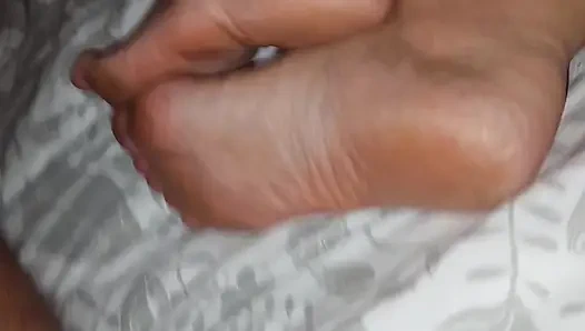 Olgun ayak tabanlarına boşalma