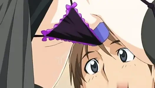 Kıllı kız arkadaş için yüksek sesle sarsarak orgazm ve amcık yalama (hentai)