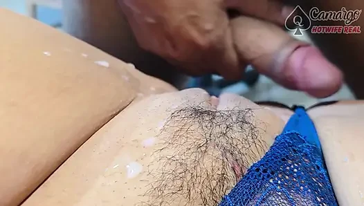 DOUBLE CREAMPIE - I GAVE IT TO TWO MALES AND THEY ALL CAME IN MY PUSSY - I loved giving it to two gouty boys. They came a lot on me