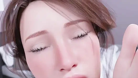 Japanese Stepmom Jerking Stepson Cock While He Pressing Her Big Ass