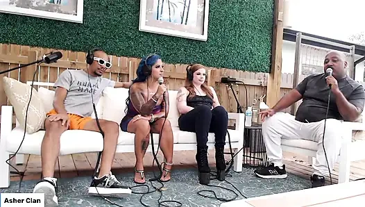 Canlı yayın yetişkin İspanyol barbie, dwayne foxx, mrflourish podcast asherclantv ile sadece sohbet ediyor