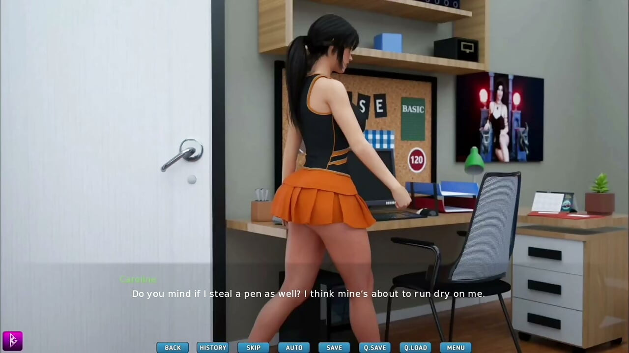 Lady deepthroats and sucks big white cock - gameplay  part 3