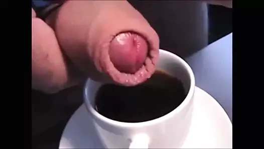 Cumppuccino ve kurabiye camlı ile cum