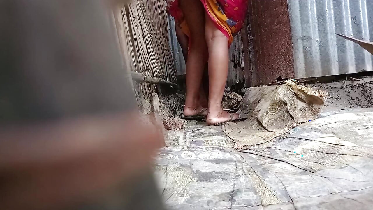 Karım ve ben odanın köşesinde seks yapıyorduk