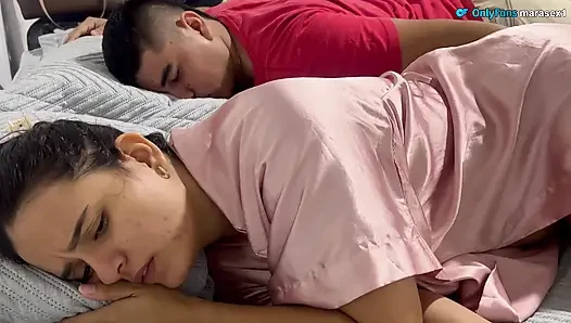 I share a room with my big ass stepsister and we end up having rough sex.