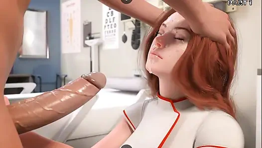 Serpent hemşirenin senfonisi sahne hemşiresi hasta oğlan animasyonuyla sikişiyor çift hastanede sakso çekiyor