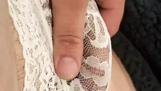 seksi beyaz dantel külot
