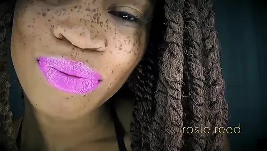 Fuchsia dudaklarına karşı güçsüz- tanrıça Rosie Reed ile pembe ruj fetişi seni ruj köleliğine büyüleyicileştiriyor- 1080p hd