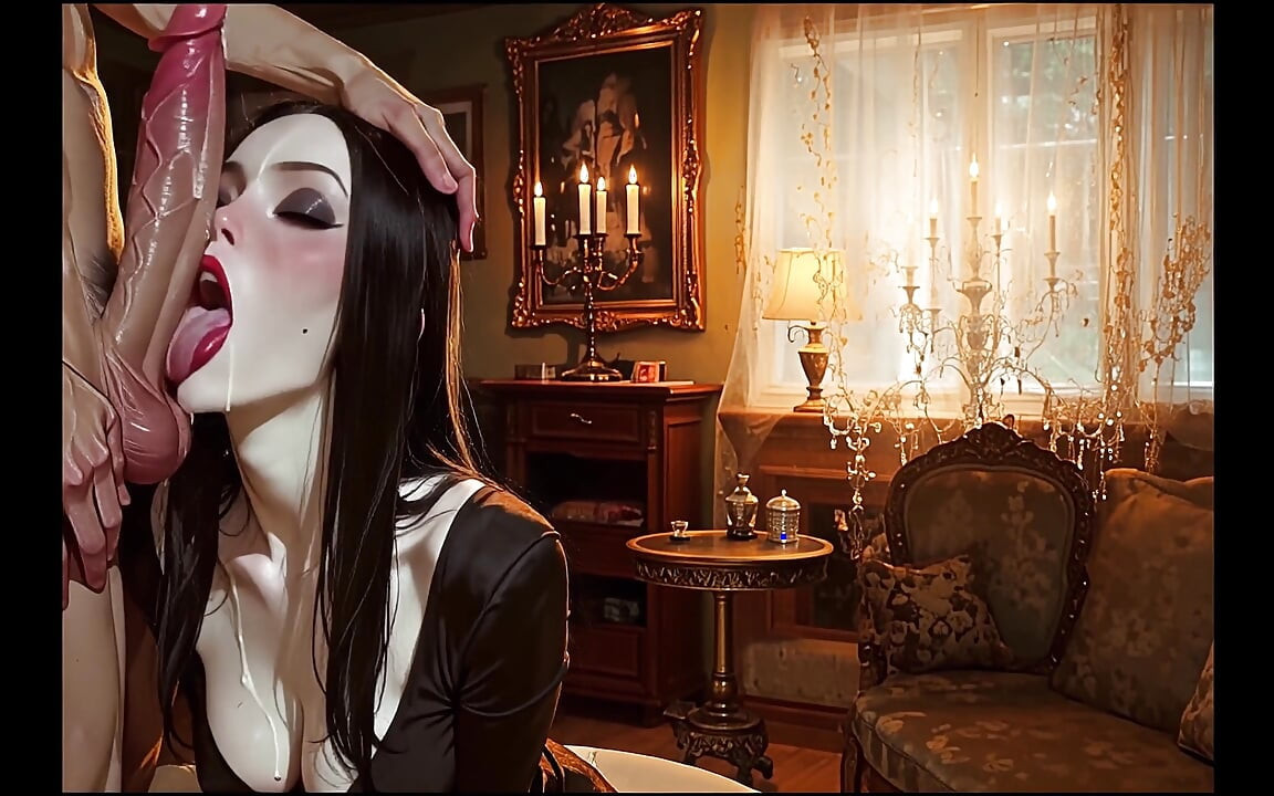 Japon emo orta yaşlı seksi kadın büyük bir yarağı emiyor ve sikiyor