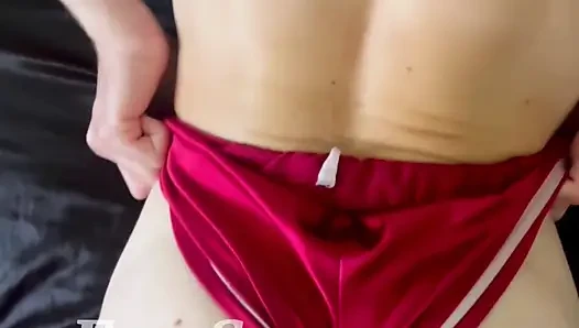 Seksi şortlu minyon pawg Eva Summers ile bakış açısı