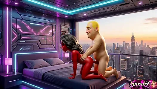 Yatak odasında romantik çift a-i hentai asmr