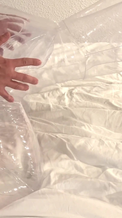 Man fucking a transparent lovedoll to an edging throbbing creampie - pov and asmr | Clip 1