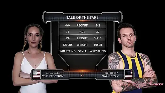 Mona Wales Vs Will Havoc Mixed Wrestling