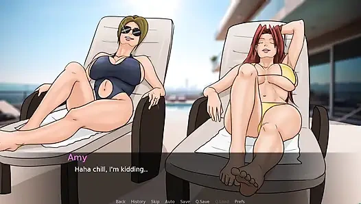 Eva'nın ecstasy #08 sıska bikinili havuzda dinlenen iki ateşli hatun