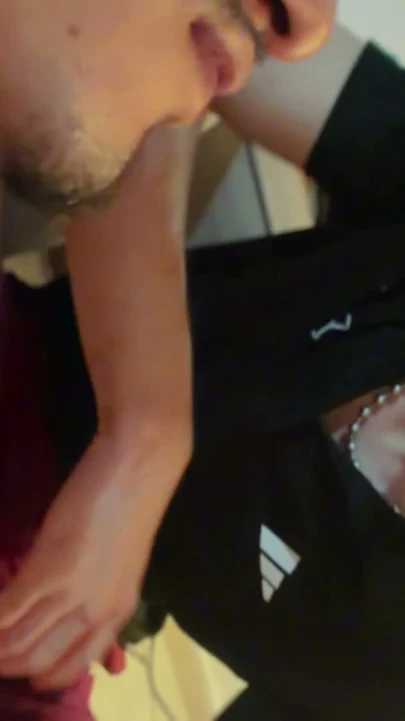 After cumming he sucked my sweaty cock and took out his shot of milk | Clip 2