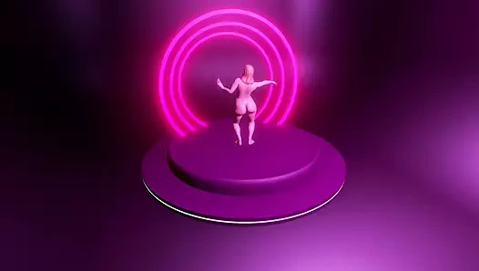 Animasyonlu ateşli orta yaşlı seksi kadın (Vette) dans ediyor